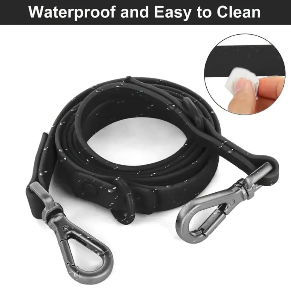 2 Hooks Durable Adjustable Waterproof Traffic Control Safety Pet Leash for Small, Medium, and Large Dogs