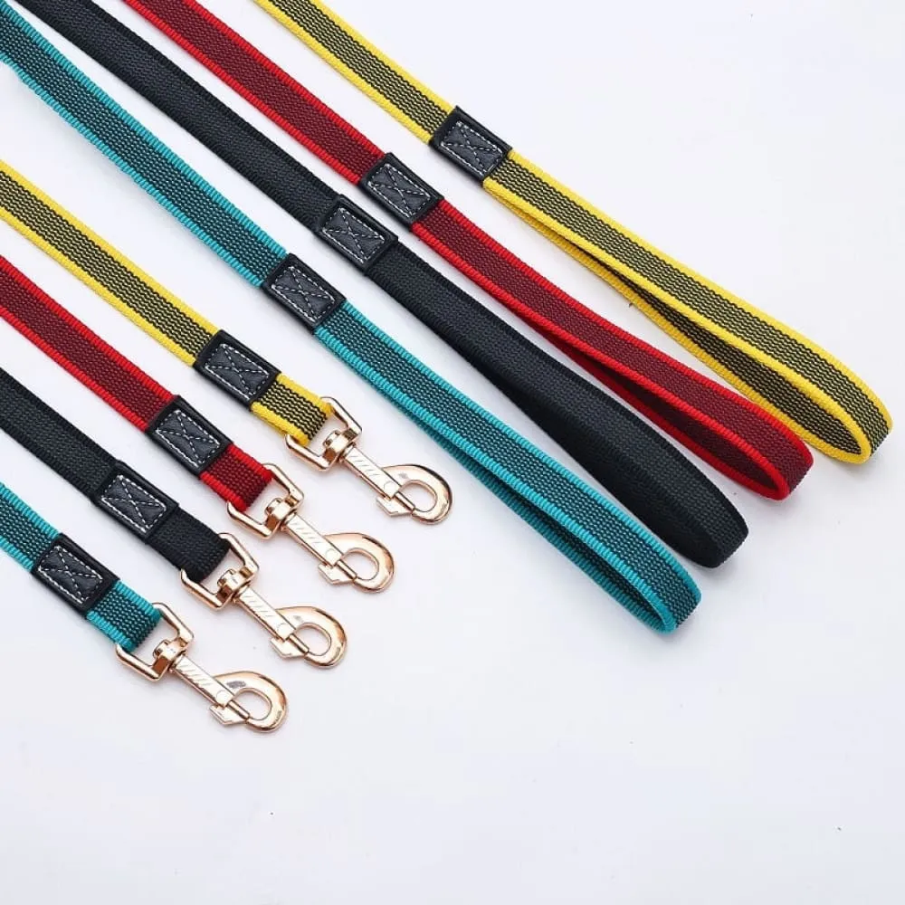 2m 3m 5m Non-slip Rubber Nylon Dog Leash