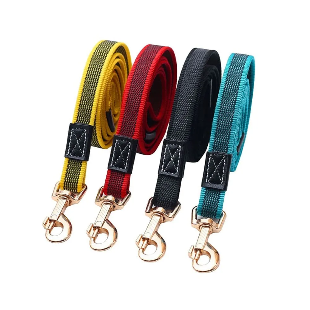 2m 3m 5m Non-slip Rubber Nylon Dog Leash