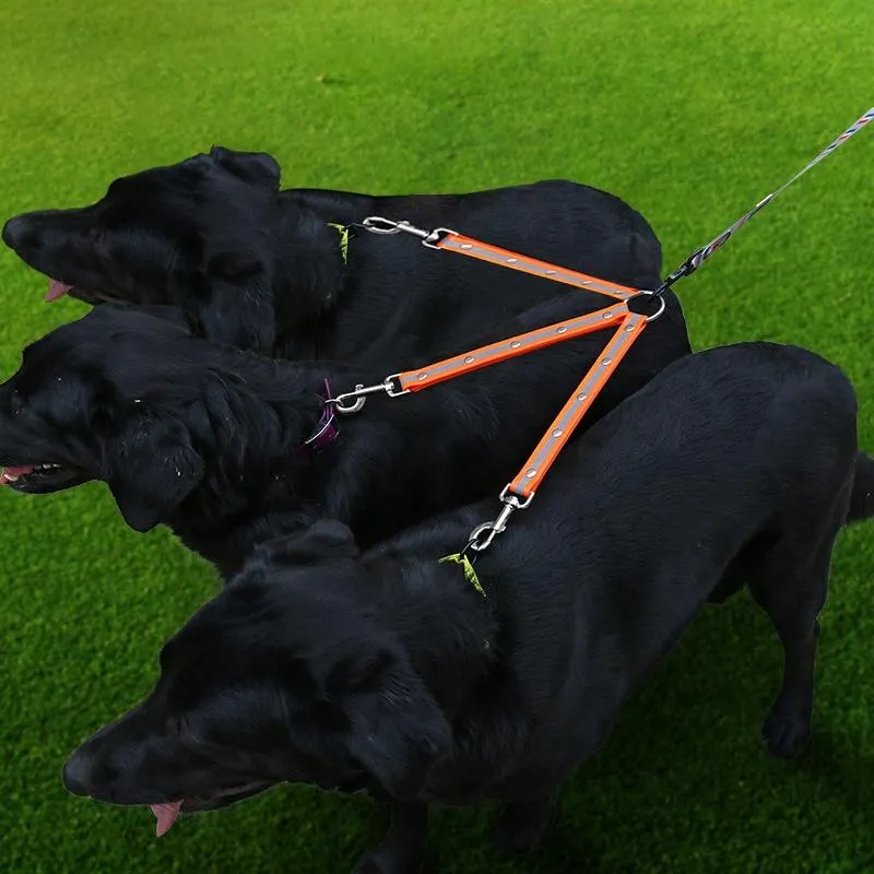3 In 1 Tangle Free Dog Leash 25Cm Length Orange