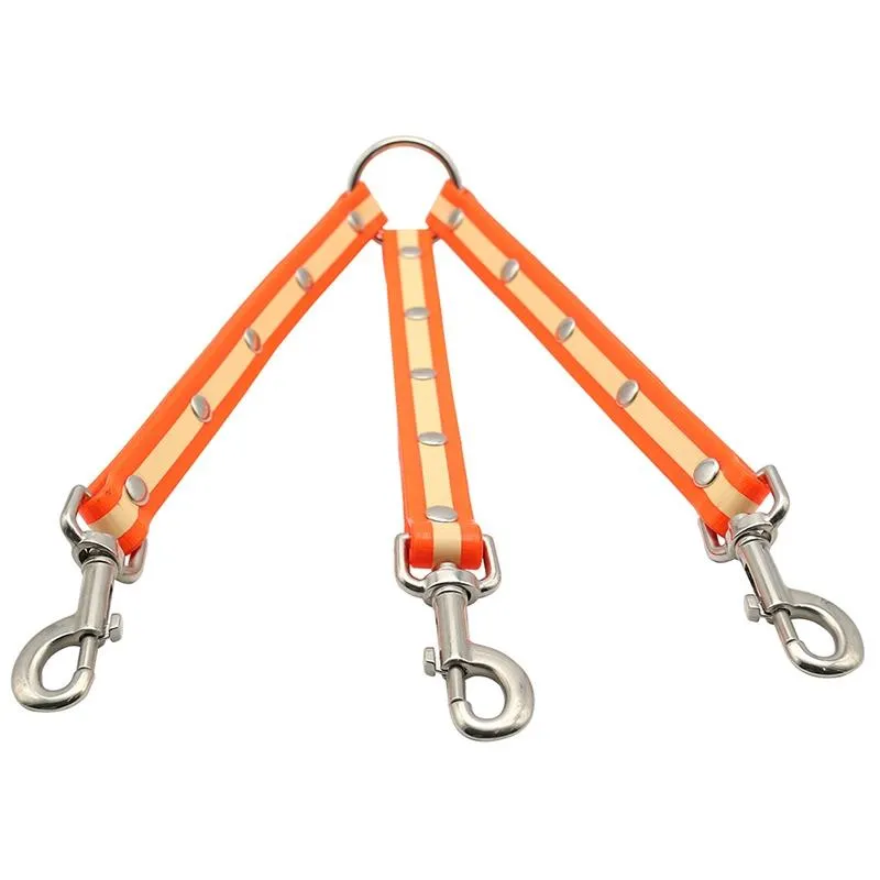 3 In 1 Tangle Free Dog Leash 25Cm Length Orange