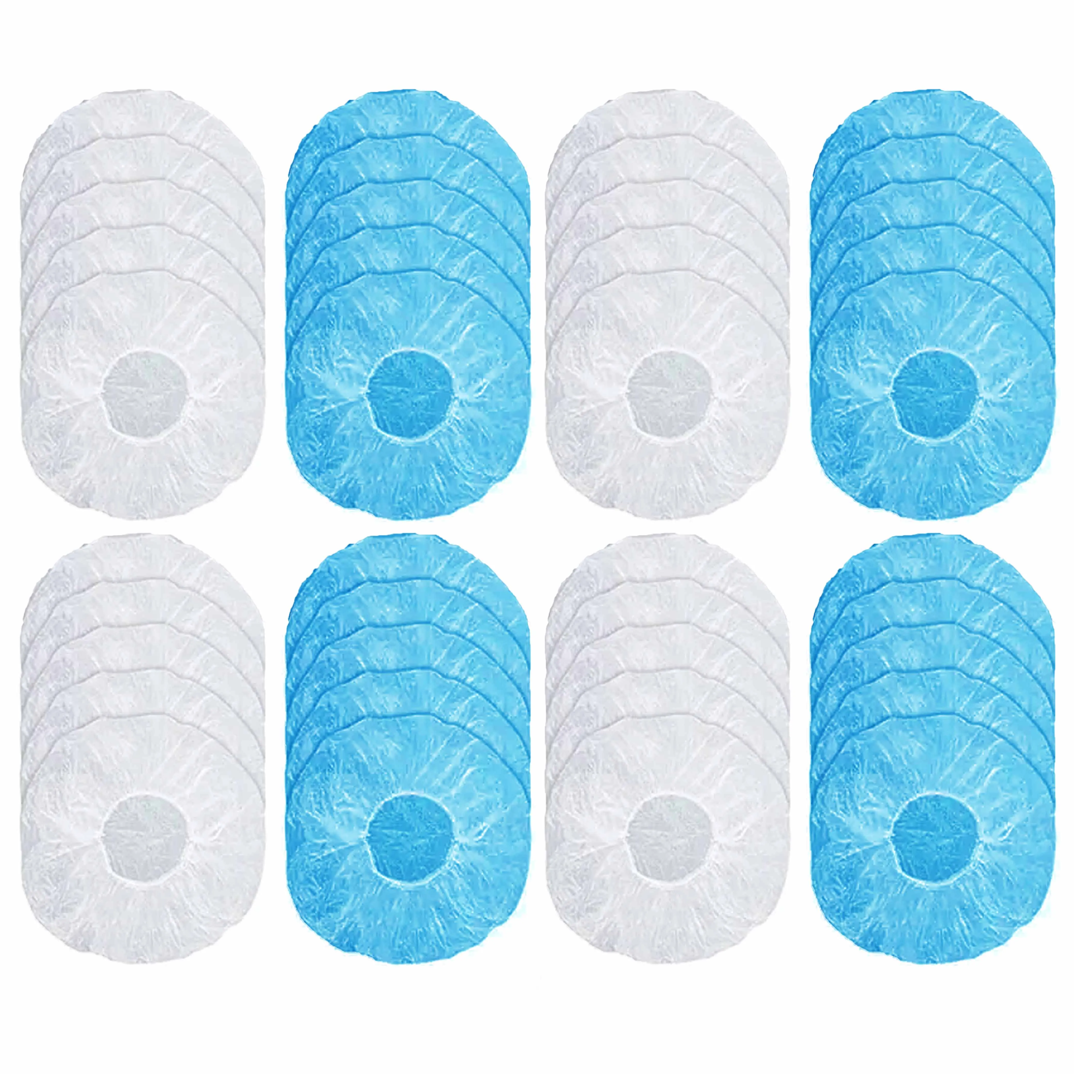 40 Pc Disposable Shower Cap Waterproof Bathing Caps Bath Hat Elastic Hair Band
