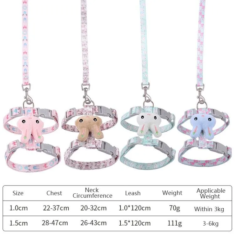 Adjustable Anti Breakaway Cat Leash Small 3Kg Max