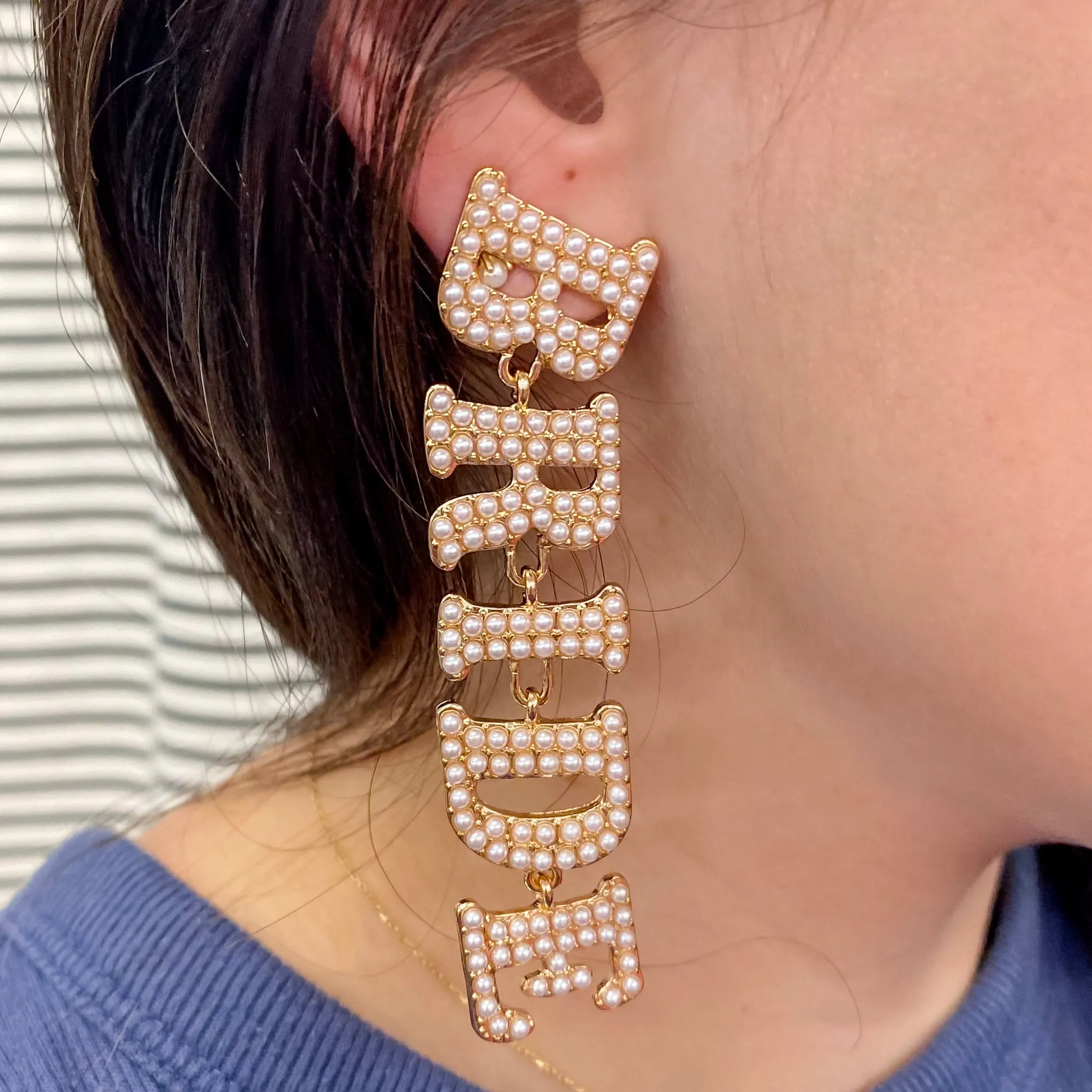 Bride Pearl Earrings by XO Fetti