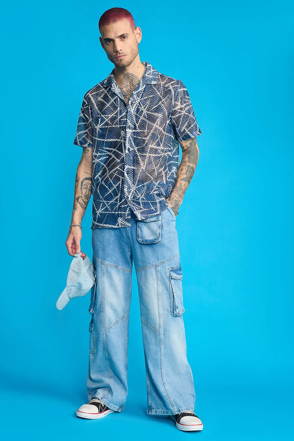 Chalk Lines Men's Mesh Shirt