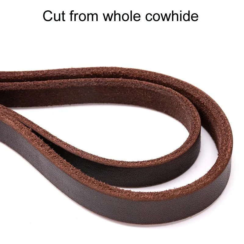 Dog Training Harness With Cowhide Leash