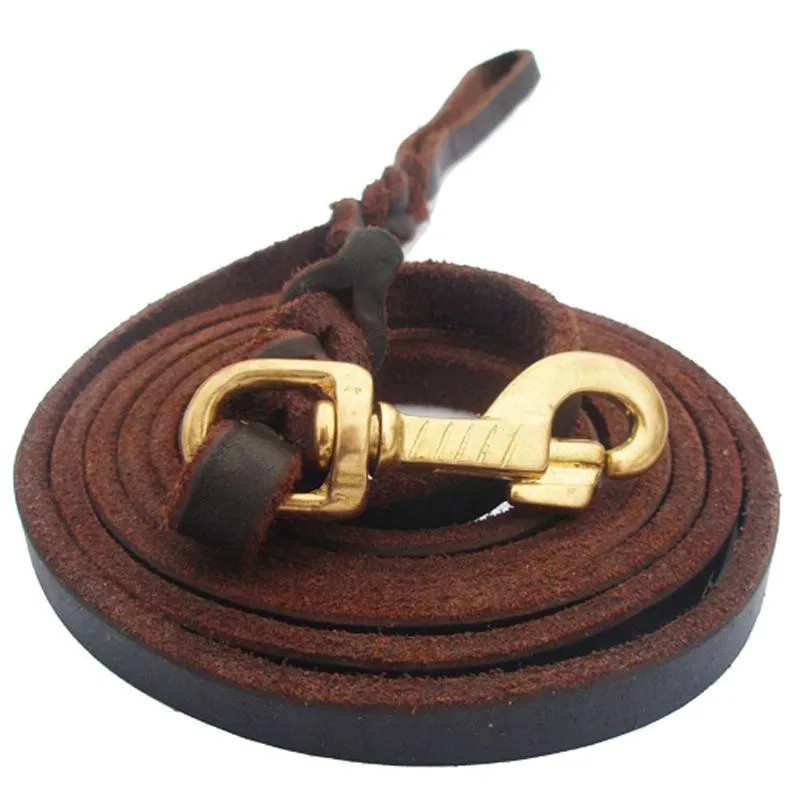 Dog Training Harness With Cowhide Leash
