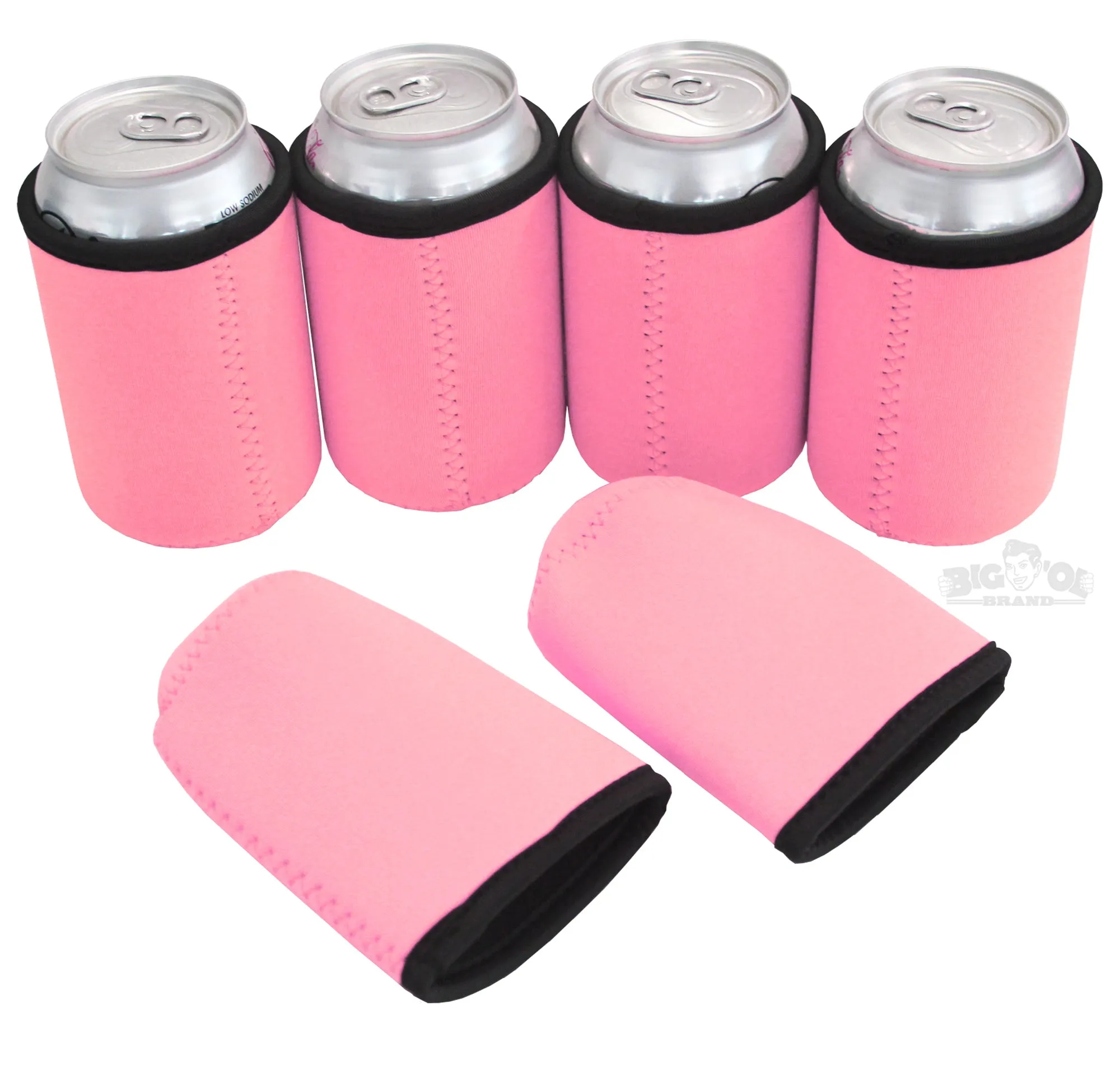 Neoprene Can Cooler Thick Sleeves for 12oz Cans - 12-Pack - Colorful Blank Design for any Event - Lightweight 4mm Thick Insulation Keeps Your Drinks Cool!