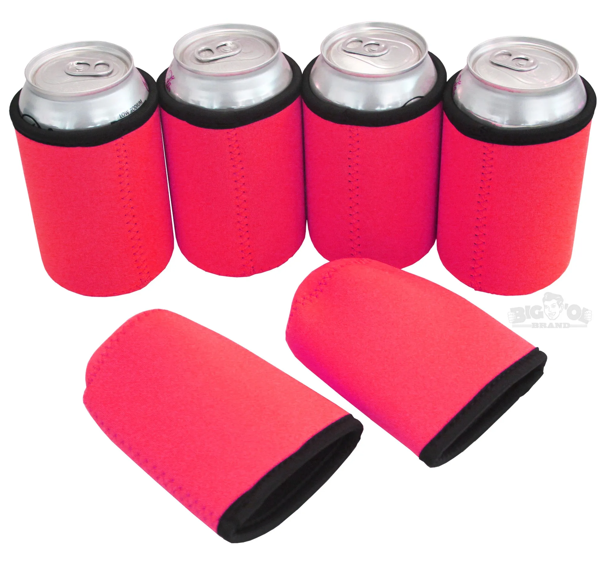 Neoprene Can Cooler Thick Sleeves for 12oz Cans - 12-Pack - Colorful Blank Design for any Event - Lightweight 4mm Thick Insulation Keeps Your Drinks Cool!