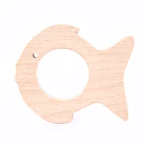 NESTA TOYS Wooden Fish Teether (Beech Wood)