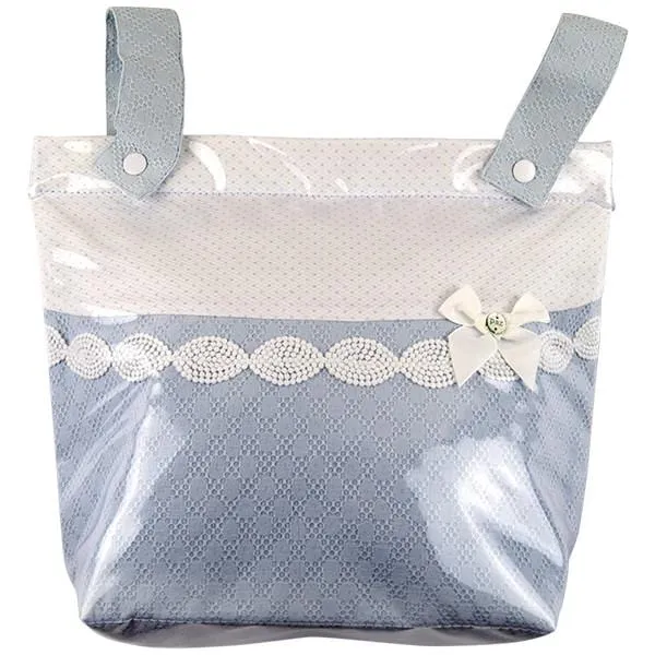 Paz Rodriguez Chalk 'Kora' Blue & Pink Pram Bag