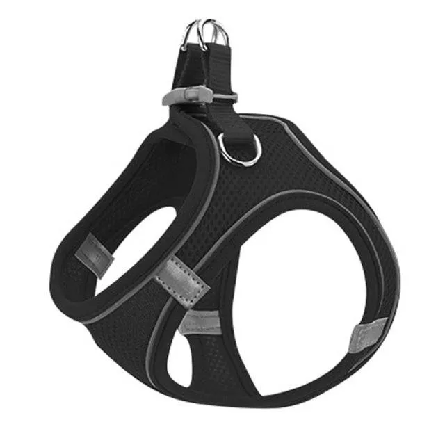 Pet Harness Dog Leash Vest Chest Harness Adjustable Nylon Breathable Reflective Outdoor Walking Dog Chest Strap Small and Medium