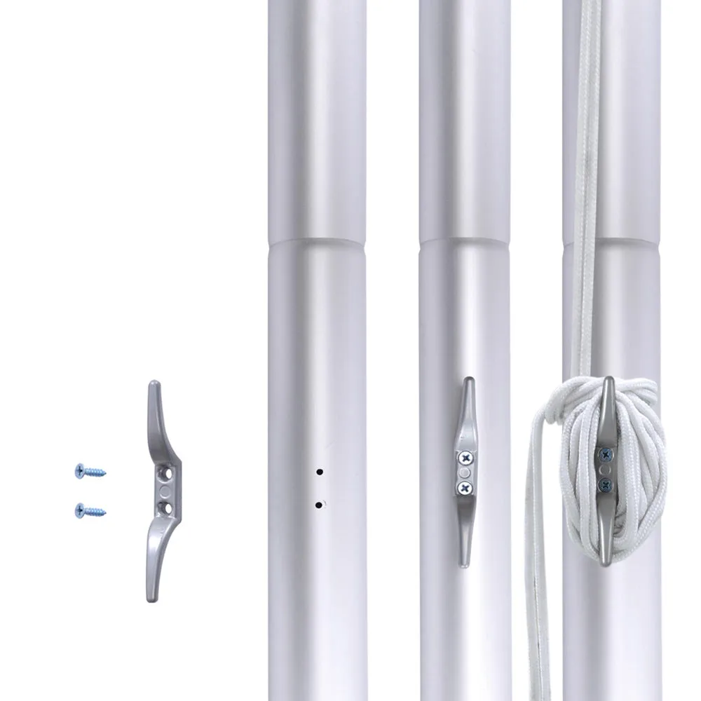 TheLAShop Flagpole Truck Pulley Cleat Hardware(Ball Eagle Options)