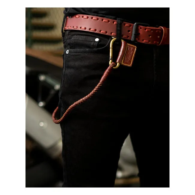 TRIP MACHINE BRAIDED KEY CHAIN - CHERRY RED