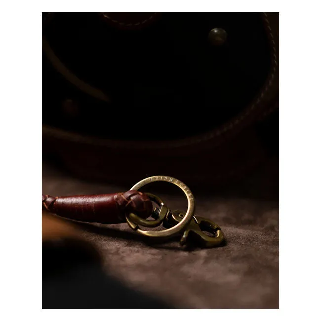 TRIP MACHINE BRAIDED KEY CHAIN - CHERRY RED