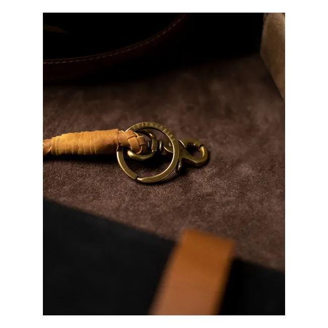 TRIP MACHINE BRAIDED KEY CHAIN - TAN