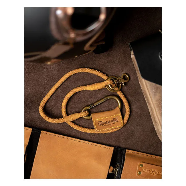 TRIP MACHINE BRAIDED KEY CHAIN - TAN