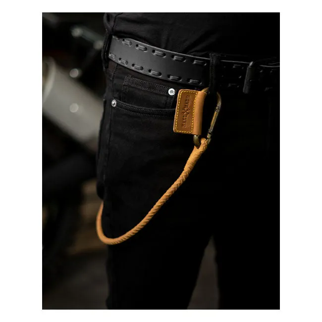TRIP MACHINE BRAIDED KEY CHAIN - TAN