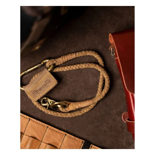 TRIP MACHINE BRAIDED KEY CHAIN - TOBACCO